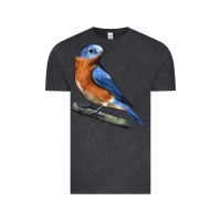Vintage Black Eastern Bluebird Vintage Tee - LillyAllenDesigns