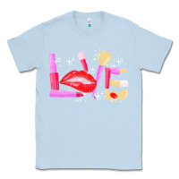 Dusty Blue makeup artist t  shirt makeup artist love cosmetician fashion t  shirt Classic Tee - linhVisuals