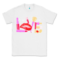 White makeup artist t  shirt makeup artist love cosmetician fashion t  shirt Classic Tee - linhVisuals