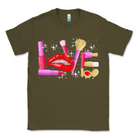 Army Green makeup artist t  shirt makeup artist love cosmetician fashion t  shirt Classic Tee - linhVisuals