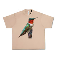 Burro Ruby Throated Hummingbird Bird Urban Heavy Tee - LillyAllenDesigns