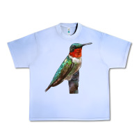 Grape Ice Ruby Throated Hummingbird Bird Urban Heavy Tee - LillyAllenDesigns