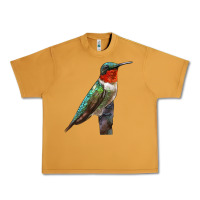 Peanut Butter Ruby Throated Hummingbird Bird Urban Heavy Tee - LillyAllenDesigns