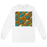 White leopard cowhide  leather sunflowers Long Sleeve Tee - Artiststas