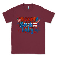Burgundy boom boom baby 4th of july Classic Tee - BarkalooDesign