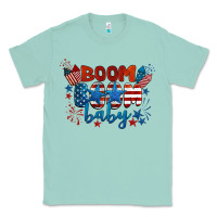 Seafoam boom boom baby 4th of july Classic Tee - BarkalooDesign