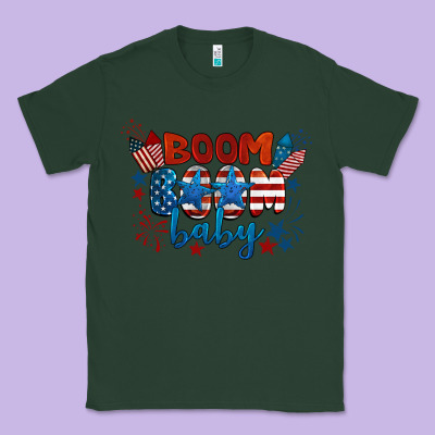 Boom Boom Baby 4th Of July Classic Tee Designed By Barkaloodesign