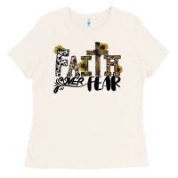 Bone faith over fear Ladies Tee - CowhideDigitalArt