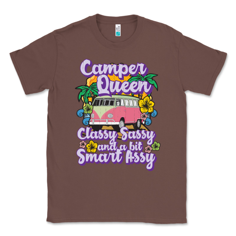 Camp Camping Camper Queen Classy Sassy And A Bit Smart Assycamper Camp Classic Tee by linhVisuals | Teevron