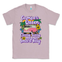 Lilac camp camping camper queen classy sassy and a bit smart assycamper camp Classic Tee - linhVisuals