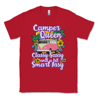 Red camp camping camper queen classy sassy and a bit smart assycamper camp Classic Tee - linhVisuals