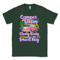 Sports Green camp camping camper queen classy sassy and a bit smart assycamper camp Classic Tee - linhVisuals