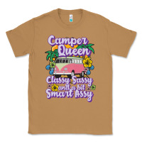 Toasted Coconut camp camping camper queen classy sassy and a bit smart assycamper camp Classic Tee - linhVisuals