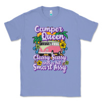 Colony Blue camp camping camper queen classy sassy and a bit smart assycamper camp Classic Tee - linhVisuals