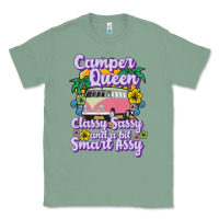 Sage camp camping camper queen classy sassy and a bit smart assycamper camp Classic Tee - linhVisuals