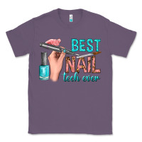Lavender best nail tech ever bbs Classic Tee - BundleAndBundleShop