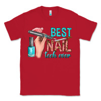 Red best nail tech ever bbs Classic Tee - BundleAndBundleShop