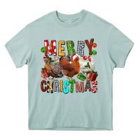 Arona Merry christmas chickens Heavy Core Tee - FaDigitalArtStudio