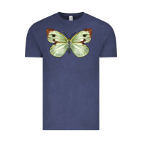 Vintage Denim Cabbage Butterfly Vintage Tee - LillyAllenDesigns