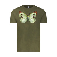 Vintage Olive Cabbage Butterfly Vintage Tee - LillyAllenDesigns