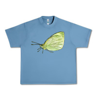 Pebble Blue Cabbage White Butterfly Urban Heavy Tee - LillyAllenDesigns