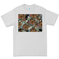 Dove Grey Dog Pattern Premium Tee - CowhideDigitalArt