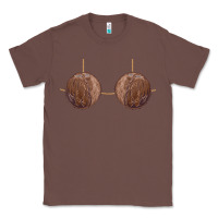 Chestnut coconut bra easy adult halloween tiki party costume t shirt Classic Tee - linhVisuals