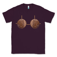 Plum coconut bra easy adult halloween tiki party costume t shirt Classic Tee - linhVisuals