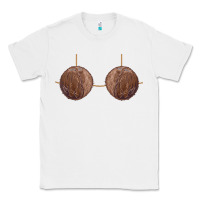 White coconut bra easy adult halloween tiki party costume t shirt Classic Tee - linhVisuals