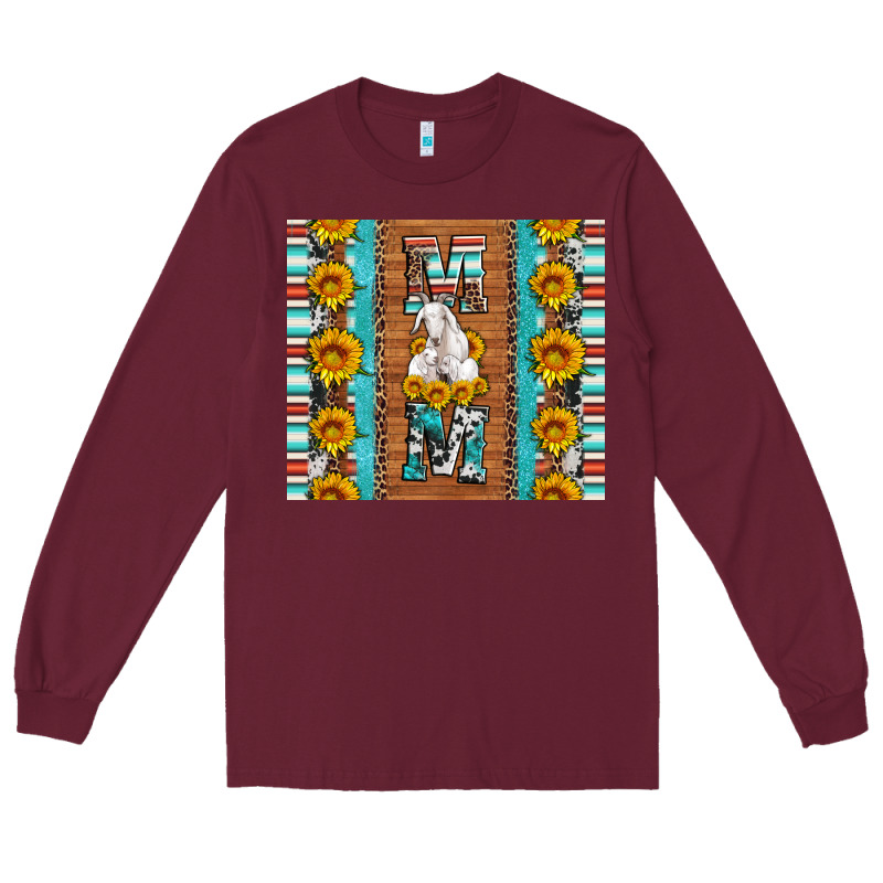 Goat Family Mom Sunflowers Serape Leopard Cowhide Tumbler Long Sleeve Tee by Artiststas | Teevron