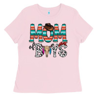 Bubblegum Pink mom of boys Ladies Tee - CowhideDigitalArt