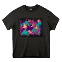Asphalt halloween trees and turquoise glitter background Heavy Core Tee - BundleAndBundleShop