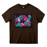 Chocolate Brown halloween trees and turquoise glitter background Heavy Core Tee - BundleAndBundleShop