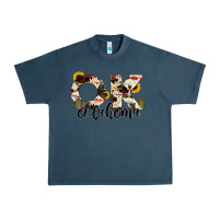 Midnight Navy oklahoma state cowhide serape cactus Urban Heavy Tee - RanaPortraitStore