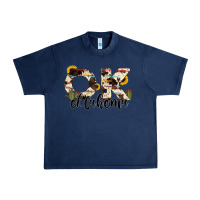 Navy oklahoma state cowhide serape cactus Urban Heavy Tee - RanaPortraitStore