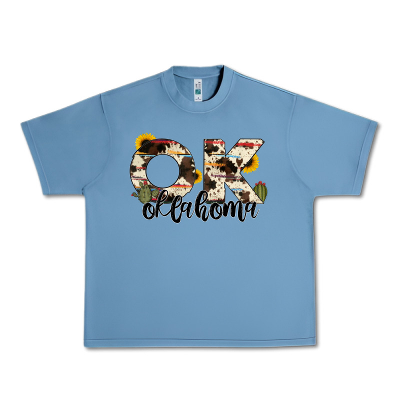 Oklahoma State Cowhide Serape Cactus Urban Heavy Tee by RanaPortraitStore | Teevron