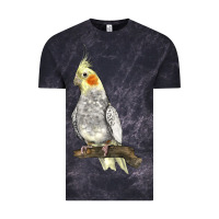 Cloud Black Cocktail Parrot Vintage Tee - LillyAllenDesigns