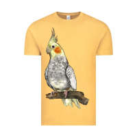 Vintage Mustard Cocktail Parrot Vintage Tee - LillyAllenDesigns