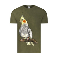 Vintage Olive Cocktail Parrot Vintage Tee - LillyAllenDesigns