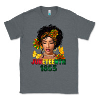 Charcoal Heather juneteenth 1865 black woman Classic Tee - FaDigitalArtStudio