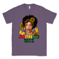 Lavender juneteenth 1865 black woman Classic Tee - FaDigitalArtStudio