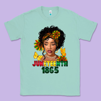 Juneteenth 1865 Black Woman Classic Tee Designed By Fadigitalartstudio