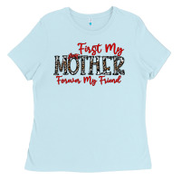 Baby Blue first my mother forever my friend Ladies Tee - CowhideDigitalArt