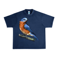 Navy Eastern Bluebird Urban Heavy Tee - LillyAllenDesigns