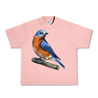 Salmon Eastern Bluebird Urban Heavy Tee - LillyAllenDesigns