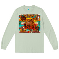 Matcha galloping horse serape sunflowers turquoise and saddles Long Sleeve Tee - Artiststas