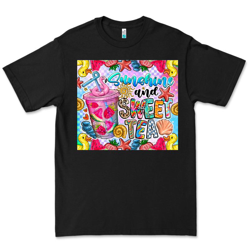 Summer Vibes With Sweet Tea Premium Tee by CowhideDigitalArt | Teevron