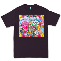 Plum summer vibes with sweet tea Premium Tee - CowhideDigitalArt