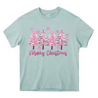 Arona Merry Christmas Trees Heavy Core Tee - FaDigitalArtStudio