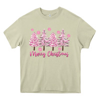 Mossy Merry Christmas Trees Heavy Core Tee - FaDigitalArtStudio